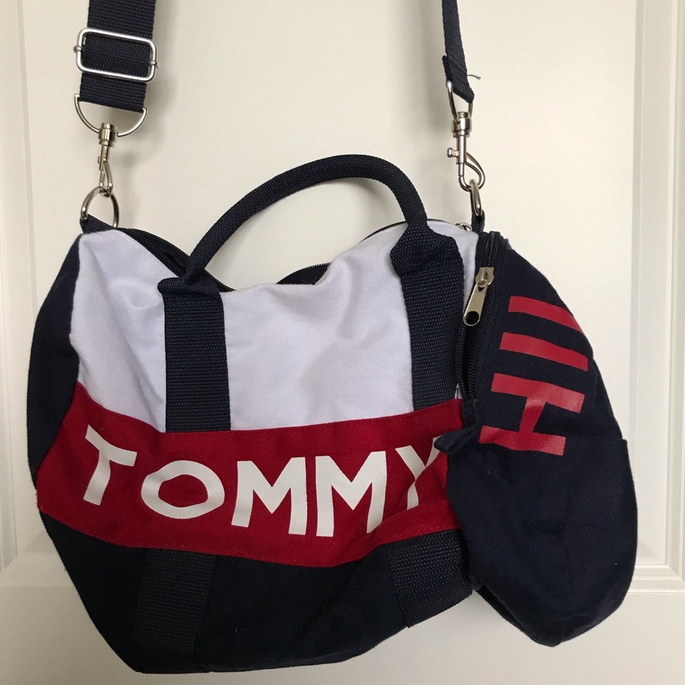 tommy hilfiger mini duffel bag